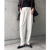 オフホワイト | 美脚 ドロスト テーパード | andme