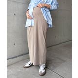 グレージュ【予約D】 | マタニティ セルフカットリブ タイトスカート | andme