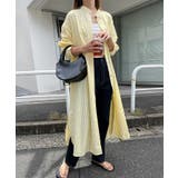 ホワイト×イエロー | カラーストライプ バンドカラー ワンピース | andme