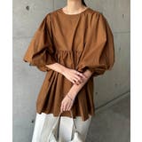 ライトブラウン | タイプライター ボリューム ブラウス | andme