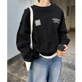 ブラック | ERAReact 刺繍ロゴ 裏毛 | andme