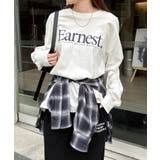 オフホワイト | Earnest ロゴ プリント | andme