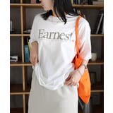 オフホワイト×ベージュ | ANME アンメ ロゴ | andme