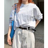 オートミール杢 | エンブロイダリー ポケット付き 長袖 | andme