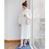 アイボリー | ハイネック ニット ワンピース | andme