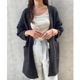 チャコールグレー | ブークレニット ミドル丈 カーディガン | andme