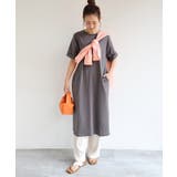 チャコールグレー | USAコットン 汗染み防止 Tシャツワンピース | andme