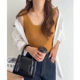 ブラウン | リブニット タンクトップ レディース カジュアル インナー 伸縮性 春 夏 秋 | andme