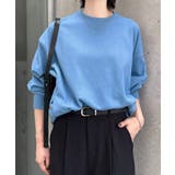 ライトブルー | 裏毛 ボリューム 長袖 | andme