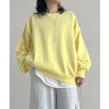 イエロー | 裏毛 ボリューム 長袖 | andme