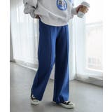 インクブルー | ストレッチ ピンタック ニット | andme