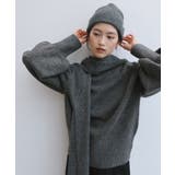 チャコールグレー | ショート丈 袖ボリューム 長袖 | andme