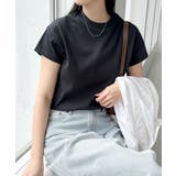 ブラック | 汗染み防止 コンパクト フレンチスリーブ | andme