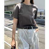 チャコールグレー | 汗染み防止 ショート丈 半袖 | andme