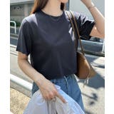 ネイビー | 汗染み防止 ショート丈 半袖 | andme