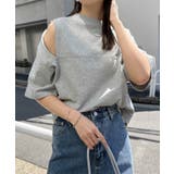 杢グレー | 汗染み防止 カットアウト デザイン | andme