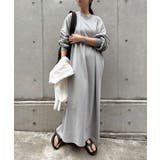 杢グレー | ビッグ シルエット 長袖 | andme