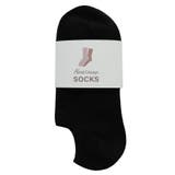 ブラック | コットン混 スニーカーソックス フットカバー | andme