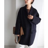 ネイビー | ウール リバー ダブル | andme