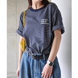 ネイビー×オフホワイト | ANME ロゴ 刺繍 | andme