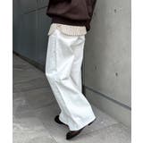 オフホワイト | ルーズ デニム ストレート | andme