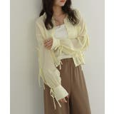 イエロー | 袖スリット リボン シアー | andme