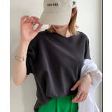 チャコールグレー | ワッフル Vネック Tシャツ | andme