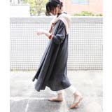 チャコールグレー | コットン 長袖 シャツワンピース | andme