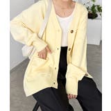 ライトイエロー | 天竺編み 長袖 ニット | andme