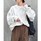 ホワイト | 裏毛 ボリューム 長袖 | andme