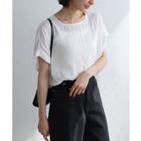 オフホワイト | とろみ T ブラウス | andme