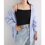 ブラック | テレコリブ カップ付き バックストラップ | andme