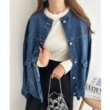 オフホワイト | コットン ワイドリブ 長袖Tシャツ | andme