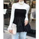 オフホワイト | ボトルネック 長袖 ニット | andme