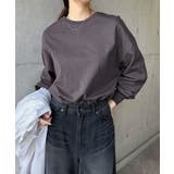 スミクロ | 無地 ボーダー ボリューム袖 | andme