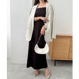 ダークブラウン | とろみ Iライン キャミワンピース | andme