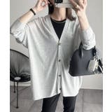 ライトグレー | シアー ニット カーディガン | andme