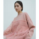 ピンク | シアー チュール ビスチェ風 | andme