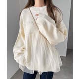 アイボリー | シアー チュール ビスチェ風 | andme