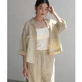 ライトベージュ | シアー ショート丈 リネン | andme