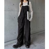 ブラック | 2way ナイロン サロペット | andme