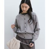 グレー | クルーネック 長袖 ニット | andme