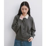 杢チャコールグレー | クルーネック 長袖 ニット | andme