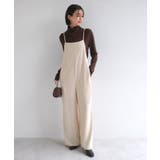 エクリュ | とろみ素材 スクエアネック サロペット | andme