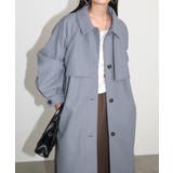 グレーブルー | フェイク ウール ベルト付き | andme