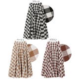 ギンガムチェック マキシ丈 フレアスカート | andme | 詳細画像2