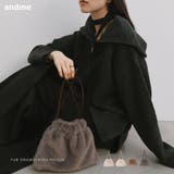 ファー 巾着 2way | andme | 詳細画像1