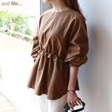 ピーチ起毛 ウエストフリル ペプラム | andme | 詳細画像1 