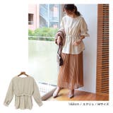 ピーチ起毛 ウエストフリル ペプラム | andme | 詳細画像12 