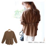 ピーチ起毛 ウエストフリル ペプラム | andme | 詳細画像4 